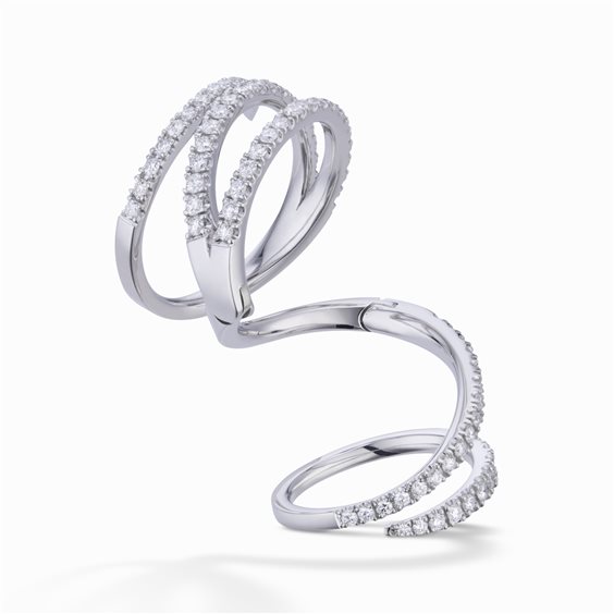 Ring Golay Woman in Gold Diamante 1.23 Ct ASNAKE01DI - ASNAKE01DI